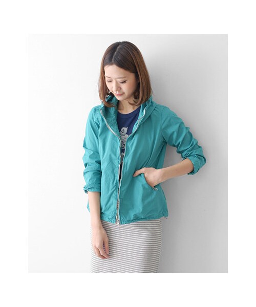 URBAN RESEARCH DOORS(アーバンリサーチドアーズ)の「カラージップパーカー(ジャケット/アウター・レディース・ピンクベージュ/イエローカーキ/グリーン/ブルー・one)」の9枚目の写真