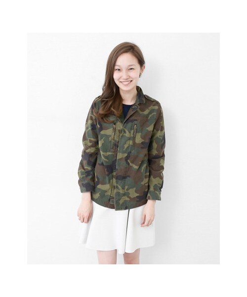 URBAN RESEARCH（アーバンリサーチ）の「F-2カモフラジャケット（ジャケット/アウター・レディース・カモフラ・FREE）」の3枚目の写真