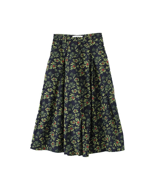 KBF（ケイビーエフ）の「ボタニカルロングキュロット（パンツ・レディース・ネイビー/オフ・36/38）」の2枚目の写真