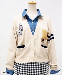 paravion | レタードアップリケカーディガン(トップス)