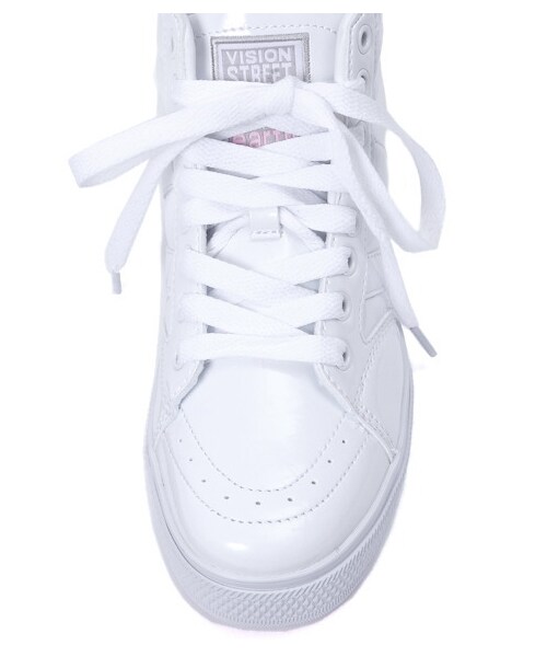 earth music&ecology（アースミュージックアンドエコロジー）の「Visionエナメルスニーカー（スニーカー・レディース・ブラック/ホワイト・22.5cm/23.5cm/23cm/24.5cm/24cm）」の7枚目の写真