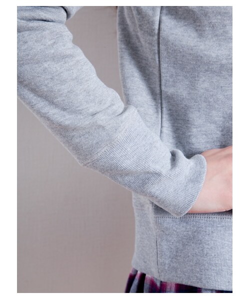 SEVENDAYS=SUNDAY(セブンデイズサンデイ)の「【Special Price】・キモウウラケロゴ長袖プルオーバー(カットソー・レディース・ネイビー/杢グレー/杢ホワイト・L/M)」の8枚目の写真