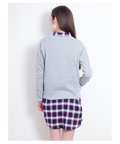 SEVENDAYS=SUNDAY(セブンデイズサンデイ)の「【Special Price】・キモウウラケロゴ長袖プルオーバー(カットソー・レディース・ネイビー/杢グレー/杢ホワイト・L/M)」の6枚目の写真