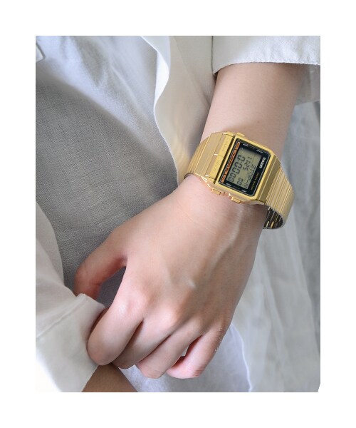 CASIO（カシオ）の「【casio/カシオ】データバンクブレスウォッチ●メール便不可●（腕時計・レディース・ゴールド・フリー）」の2枚目の写真