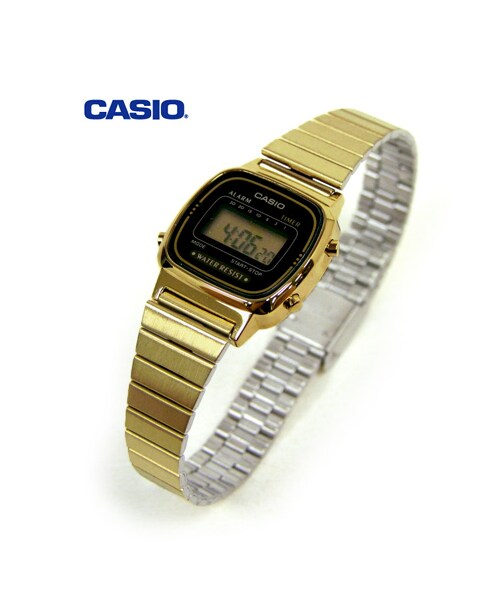 CASIO（カシオ）の「【casio/カシオ】スタンダードデジタルブレスウォッチ（腕時計・レディース・ゴールド・フリー）」の3枚目の写真