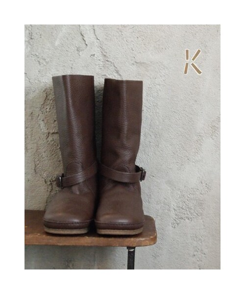 KOOS（コース）の「【KOOS】Maud-M(マウドM)ベルトレザーミドルブーツ