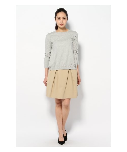 plage（プラージュ）の「イレギュラーヘム SK（ひざ丈スカート・レディース・ネイビー/ベージュ・36/38）」の3枚目の写真