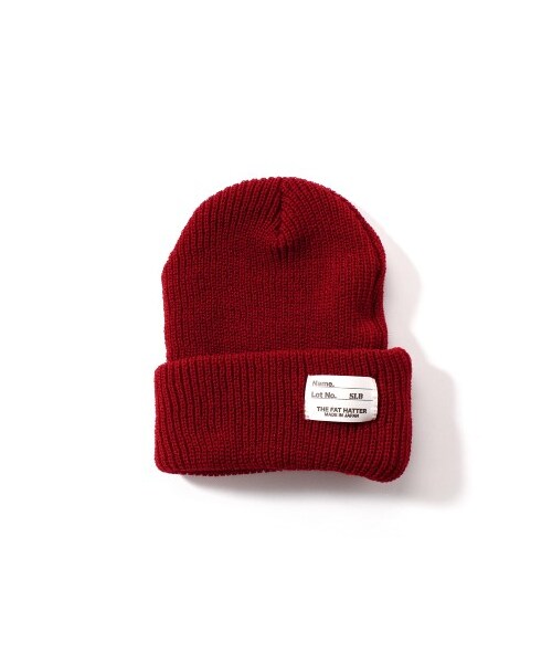 SLOBE IENA(スローブイエナ)の「ニットキャップ(ニットキャップ・レディース・ネイビー/ピンク/レッド/サックスブルー/ブルー A/ブラック/ナチュラル/ピンク A・フリー)」の8枚目の写真