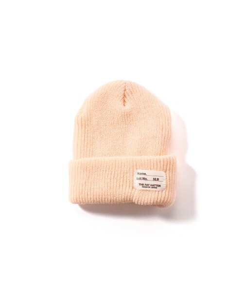 SLOBE IENA(スローブイエナ)の「ニットキャップ(ニットキャップ・レディース・ネイビー/ピンク/レッド/サックスブルー/ブルー A/ブラック/ナチュラル/ピンク A・フリー)」の7枚目の写真