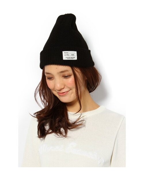 SLOBE IENA(スローブイエナ)の「ニットキャップ(ニットキャップ・レディース・ネイビー/ピンク/レッド/サックスブルー/ブルー A/ブラック/ナチュラル/ピンク A・フリー)」の12枚目の写真