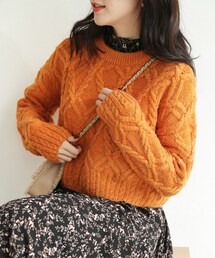 DHOLIC | クロップドツイストニット(ニット/セーター)