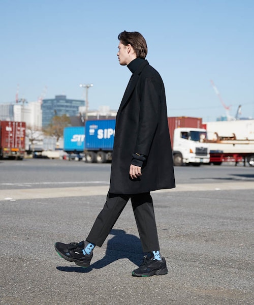 LIDNM（リドム）の「オフショルダーチェスター【ブラック】（チェスターコート・メンズ・ブラック・S.M.L）」の8枚目の写真