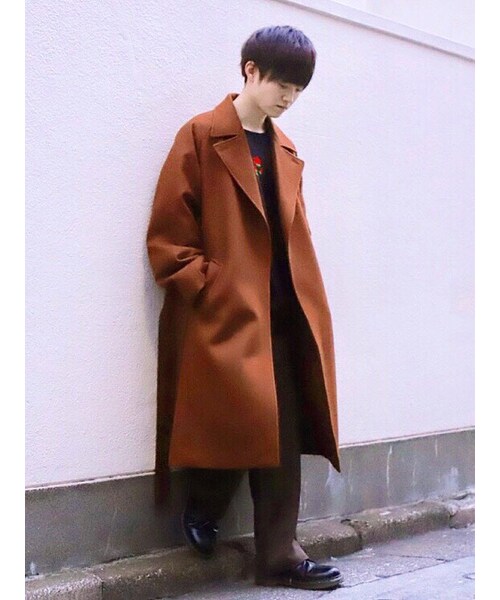 LIDNM(リドム)の「ライトメルトンラップコート【ブラウン】(その他アウター・メンズ・ブラウン・S.M.L)」の20枚目の写真