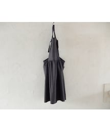 Handmade | COCOLO Linen Dress apron（Grey)(エプロン)