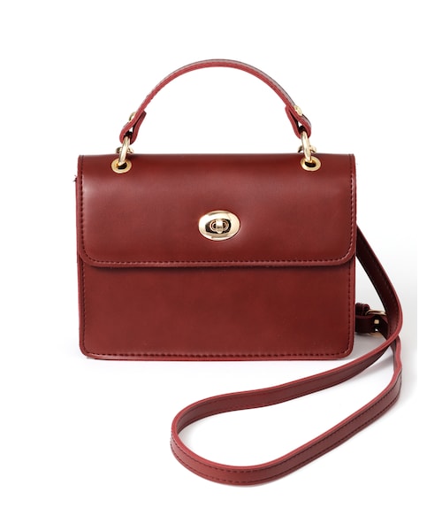 GRL（グレイル）の「2wayスクエアショルダーバッグ（ショルダーバッグ・レディース・ブラック/ボルドー/モカ/ラベンダー/オフホワイト・Ｆ/F）」の5枚目の写真