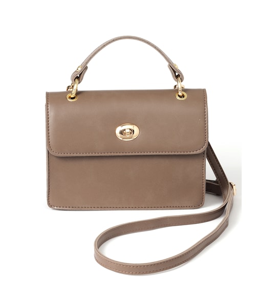 GRL（グレイル）の「2wayスクエアショルダーバッグ（ショルダーバッグ・レディース・ブラック/ボルドー/モカ/ラベンダー/オフホワイト・Ｆ/F）」の3枚目の写真