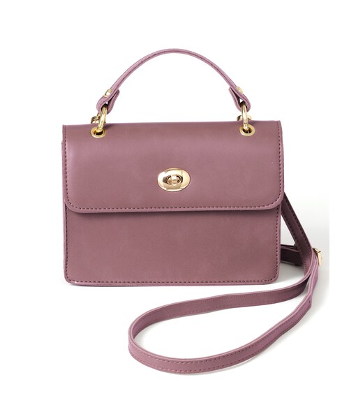 GRL（グレイル）の「2wayスクエアショルダーバッグ（ショルダーバッグ・レディース・ブラック/ボルドー/モカ/ラベンダー/オフホワイト・Ｆ/F）」の4枚目の写真