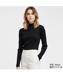 ユニクロ | シャイニーリブハイネックセーター（長袖）(針織衫)