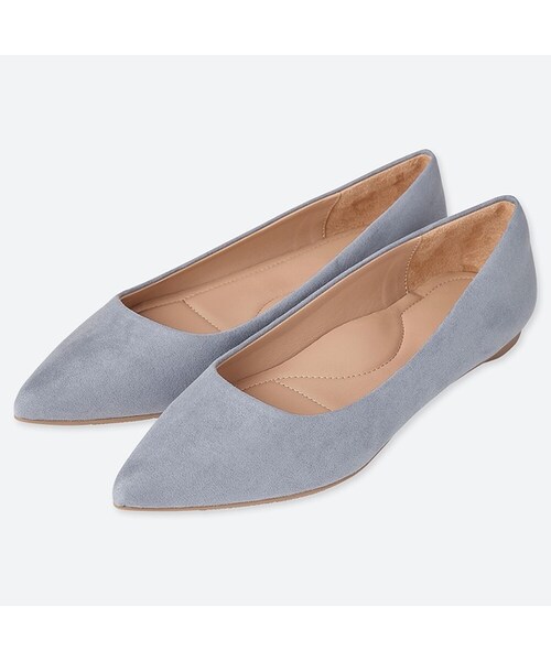 UNIQLO（ユニクロ）の「ポインテッドフラットシューズ（その他シューズ・レディース・BLACK 09/BEIGE 31/GRAY 03/PURPLE 74・23/24.5/25/22.5/24/23.5）」の2枚目の写真
