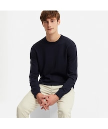 UNIQLO | スーピマコットンクルーネックセーター（長袖）(ニット/セーター)