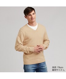 UNIQLO | スーピマコットンVネックセーター（長袖）(ニット/セーター)