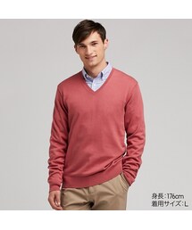 UNIQLO | スーピマコットンVネックセーター（長袖）(ニット/セーター)