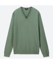 UNIQLO | スーピマコットンVネックセーター（長袖）(ニット/セーター)