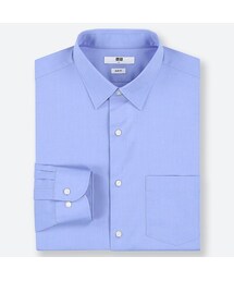 UNIQLO | ファインクロスストレッチスリムフィットブロードシャツ（レギュラーカラー・長袖）(シャツ/ブラウス)