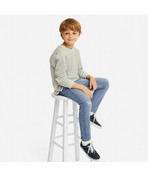 UNIQLO | BOYS ウルトラストレッチデニムイージーパンツ（ダメージ）(その他パンツ)