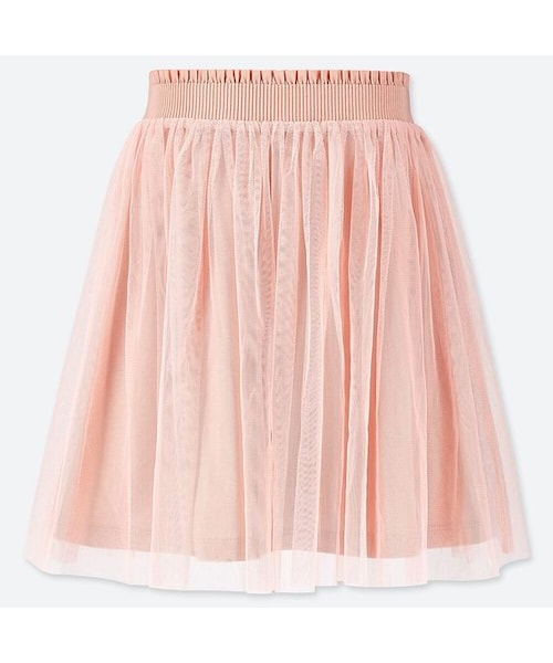 UNIQLO（ユニクロ）の「GIRLS チュールスカート（スカート・キッズ・LIGHT GRAY 02/NAVY 69/PINK 10・160/150/130/110/100/120/140）」の3枚目の写真