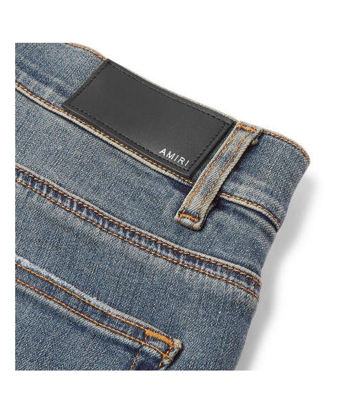 AMIRI（アミリ）の「AMIRI Thrasher Skinny-Fit Distressed Stretch