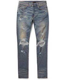 AMIRI（アミリ）の「AMIRI Thrasher Skinny-Fit Distressed