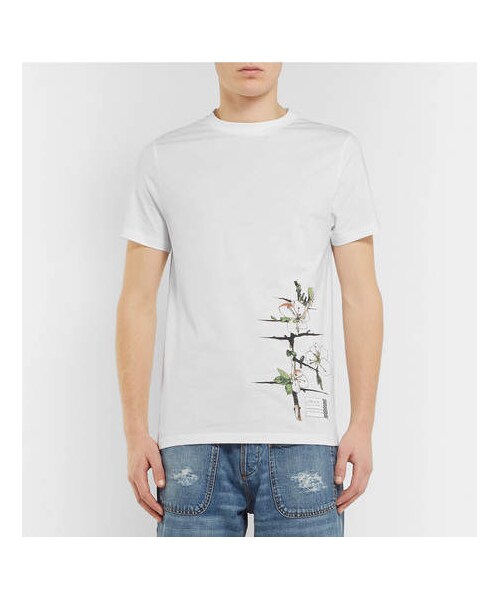 LOEWE(ロエベ)の「Loewe Slim-Fit Printed Cotton-Jersey T-Shirt(Tシャツ/カットソー・メンズ・White・XS/S/M/L)」の3枚目の写真