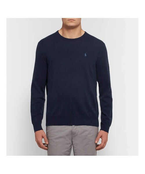 POLO RALPH LAUREN（ポロ ラルフ ローレン）の「Polo Ralph Lauren Cashmere Sweater（ニット/セーター・メンズ・Blue・M/L/S/XL/XXL）」の2枚目の写真