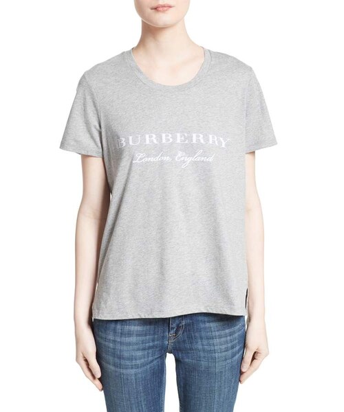 BURBERRY(バーバリー)の「Burberry Mera Tee(Tシャツ/カットソー・レディース・Gray・Medium/Large/X-large/X-small/Small)」の1枚目の写真