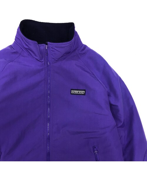 Lands' End（ランズエンド）の「LANDS' END / Nylon Fleece Jacket / Purple / Used
