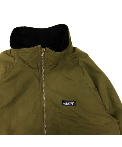 Lands' End（ランズエンド）の「LANDS' END / Nylon Fleece Jacket / Khaki / Used（ダウン