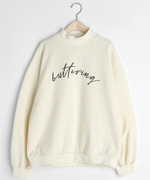 DHOLIC(ディーホリック)の「裏起毛butteringスウェット(スウェット・レディース・ブルー/ホワイト/グレー/ベージュ/グリーン/イエロー/オレンジ・FREE)」の2枚目の写真