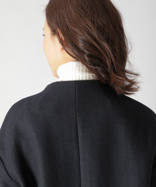 ベイフロー　ノーカラーコート　グレー BAYFLOW（ベイフロー）の「ノーカラーコート（）」 - WEAR