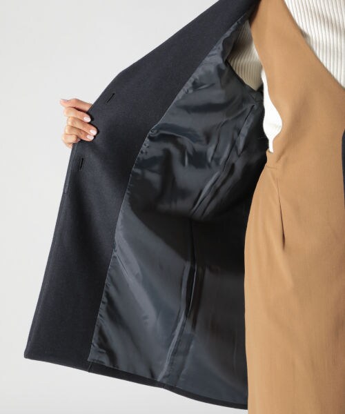 ベイフロー　ノーカラーコート　グレー BAYFLOW（ベイフロー）の「ノーカラーコート（）」 - WEAR