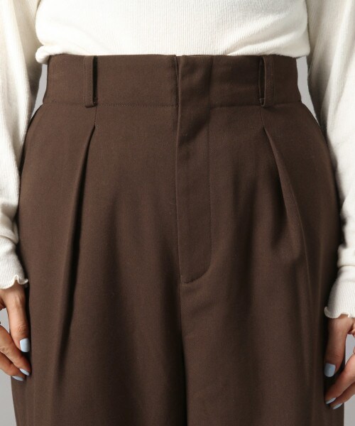 LOWRYS FARM（ローリーズファーム）の「キモウワイドパンツ（パンツ・アイボリー/グレーチェック/ブラウンチェック/ブラウン）」の13枚目の写真