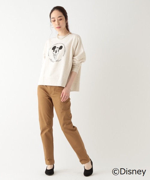 studio CLIP（スタディオクリップ）の「ミッキーマウス/スウェットプルオーバー（トップス・オフホワイト/チャコール/アイボリー）」の7枚目の写真