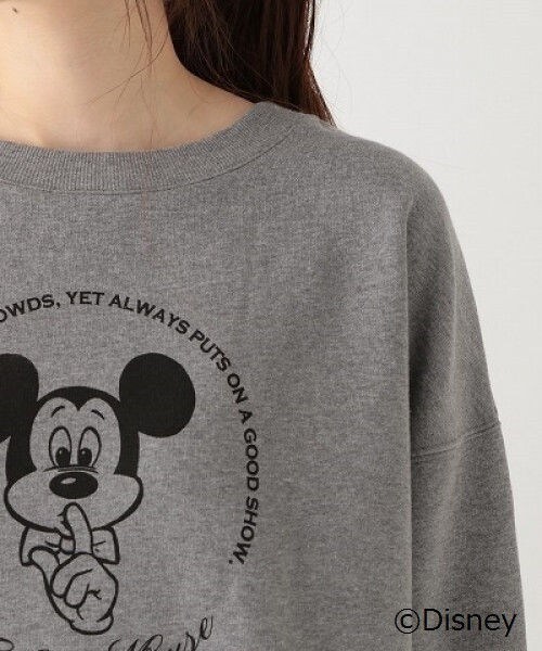 studio CLIP（スタディオクリップ）の「ミッキーマウス/スウェットプルオーバー（トップス・オフホワイト/チャコール/アイボリー）」の10枚目の写真