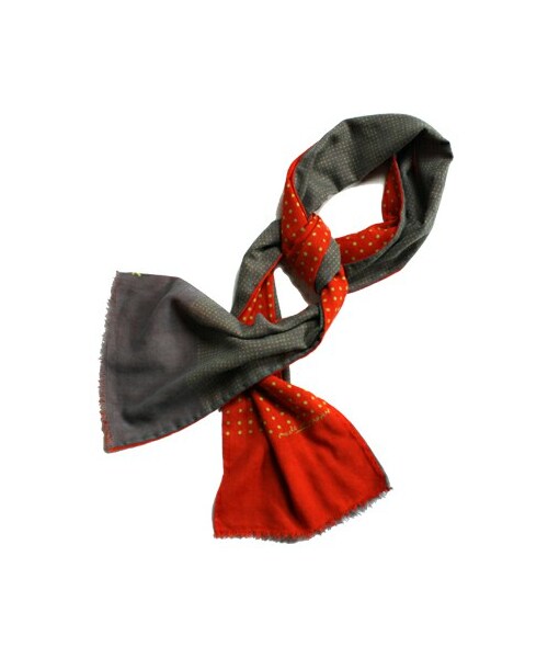 45R ウールストール 45R（フォーティファイブアール）の「ウールドット×ドット