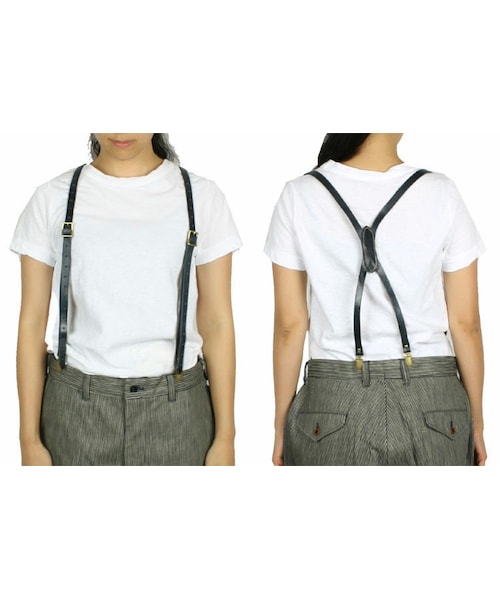 45R（フォーティファイブアール）の「レザーサスペンダー（）」 - WEAR