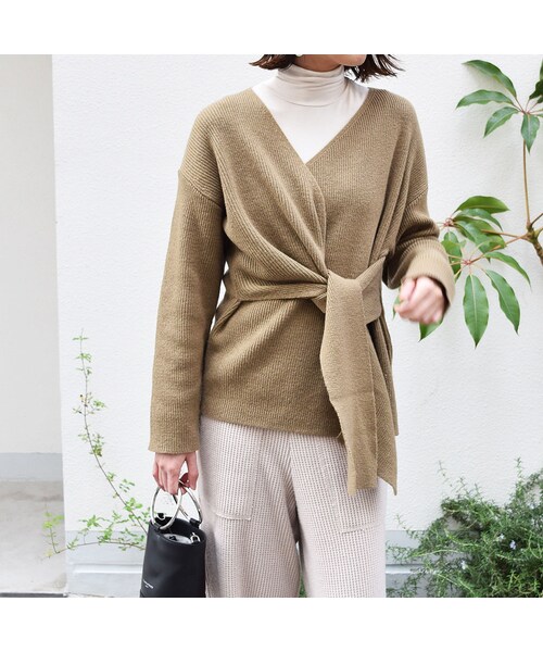 no brand（ノーブランド）の「クロスカシュクールKNIT（ニット/セーター・レディース・その他）」の4枚目の写真