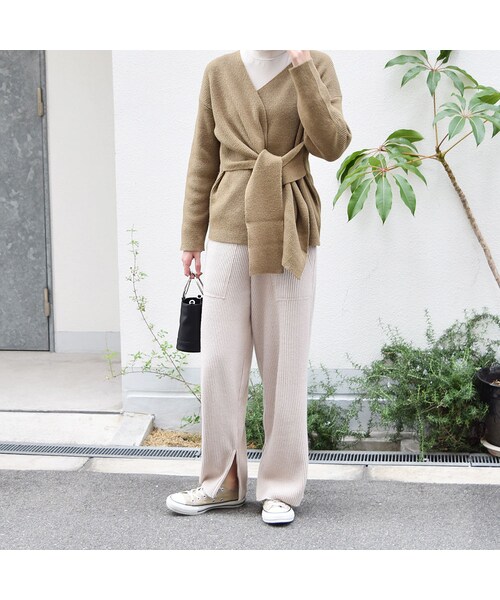 no brand（ノーブランド）の「クロスカシュクールKNIT（ニット/セーター・レディース・その他）」の2枚目の写真