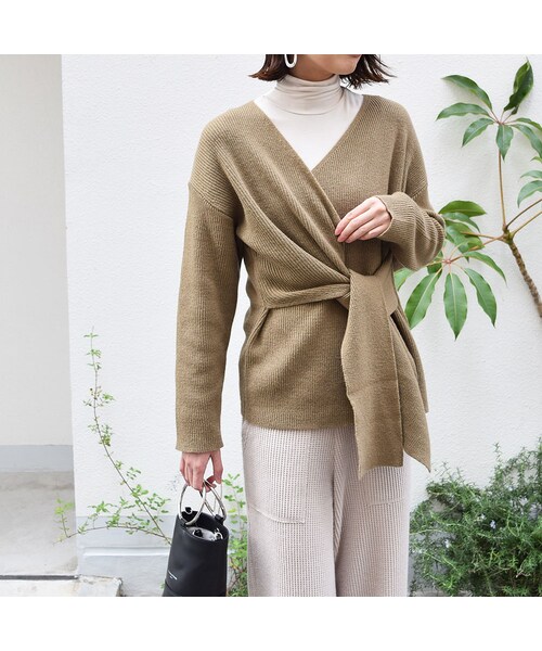 no brand（ノーブランド）の「クロスカシュクールKNIT（ニット/セーター・レディース・その他）」の6枚目の写真