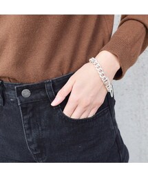 no brand | [ RE-ARRIVAL ]Silver Chain Bracelet(ブレスレット)