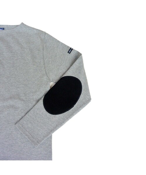 SAINT JAMES（セントジェームス）の「限定ITEM】SAINT JAMES セントジェームス OUESSANT SOLID ウエッソン エルボーパッチ付き 【正規取り扱い品】（Tシャツ/カットソー・メンズ・その他）」の7枚目の写真